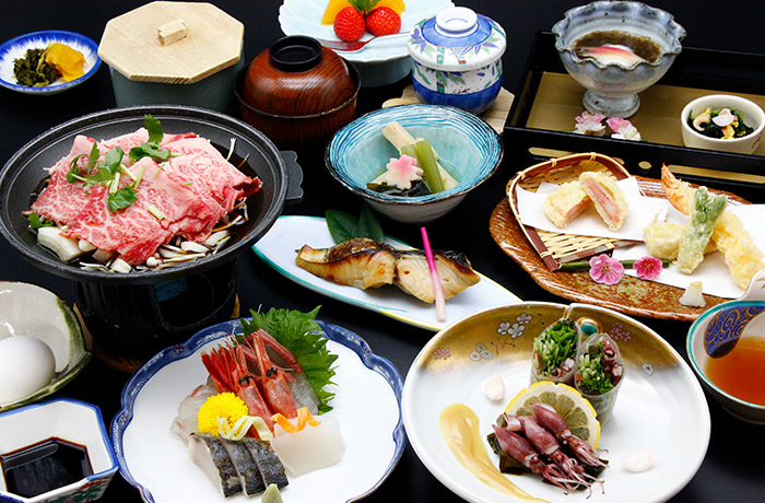 竹会席プランのお料理イメージ