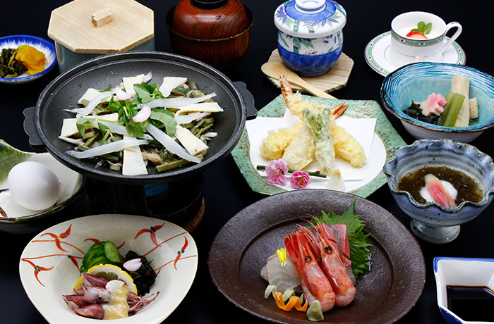 梅会席プランのお料理イメージ